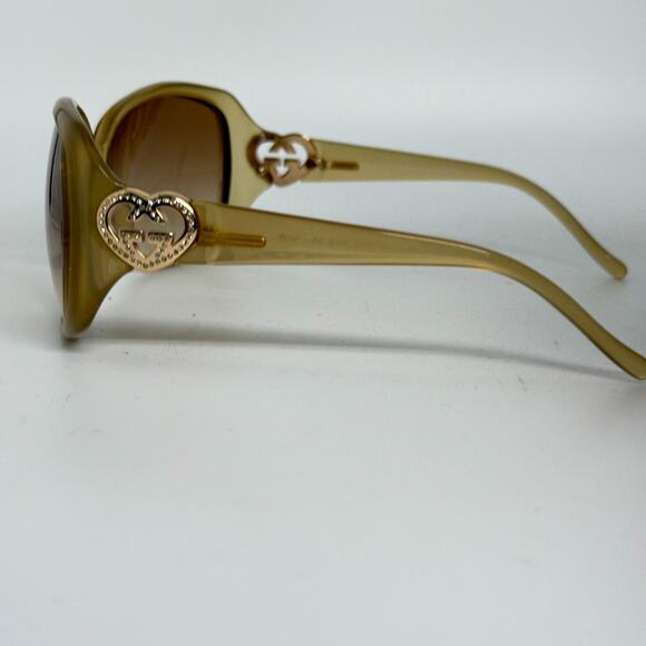 GUCCI sunglasses gold GG3534/S square round yellow 5B902 20181 - Picture 3 of 8